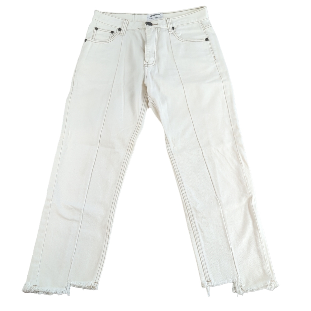 One X Oneteaspoon Luxe jeans, raw hem off-white, size 28